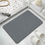 Dark gray premium pure cotton bathroom mat, ultra-soft, absorbent, quick-drying bathroom rug, non-slip, washable bathroom mat(60cm*40cm) In Australia - Darrahopens