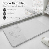Dark gray premium pure cotton bathroom mat, ultra-soft, absorbent, quick-drying bathroom rug, non-slip, washable bathroom mat(60cm*40cm) In Australia - Darrahopens