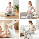 Pink leg massage roller clip, calf muscle relaxation and shaping tool, yoga fitness leg trainer, slimming leg muscle relaxer.