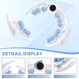 Blue leg massage roller clip, calf muscle relaxation and shaping tool, yoga fitness leg trainer, leg muscle relaxation and slimming device.