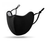 Black thick plush thermal mask with breathable holes, women's windproof and cold proof skiing mask, warm winter outdoor snow sports mask In Australia - Darrahopens