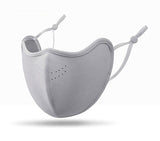 Gray thick plush warm mask with breathable holes, women's windproof and cold proof skiing mask, warm winter outdoor snow sports mask In Australia - Darrahopens