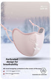 Pink thick plush warm mask with breathable holes, women's windproof and cold proof skiing mask, warm winter outdoor snow sports mask In Australia - Darrahopens