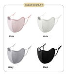 Pink thick plush warm mask with breathable holes, women's windproof and cold proof skiing mask, warm winter outdoor snow sports mask
