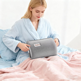 Darrahopens Appliances > Heaters > Electric Heaters Hot Water Bottle with Rechargeable Plush Cover for Cramps Relief, Warm Heating Pad for Abdomen Back Foot, Soft Hand Warmer for Women Kids Home Office School Winter Reusable Heat Therapy Bag(grey)