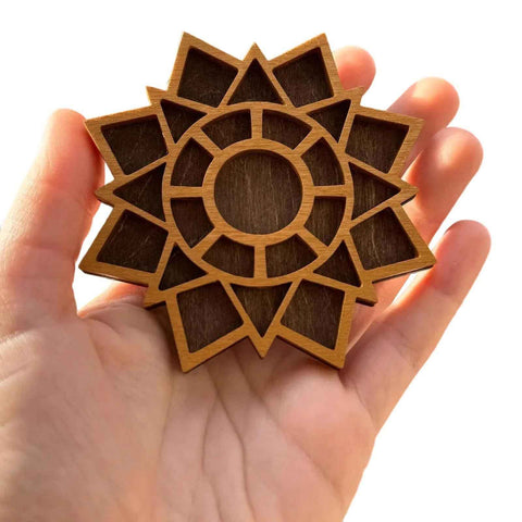 3.15 Inch Mini Star Rock Specimen Storage Box Crystal Mineral Display Case Gemstone Rock Organizer Holder (Brown) In Australia - Darrahopens