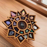 3.15 Inch Mini Star Rock Specimen Storage Box Crystal Mineral Display Case Gemstone Rock Organizer Holder (Brown) In Australia - Darrahopens