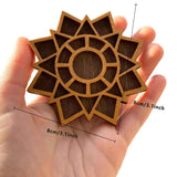 3.15 Inch Mini Star Rock Specimen Storage Box Crystal Mineral Display Case Gemstone Rock Organizer Holder (Brown) In Australia - Darrahopens