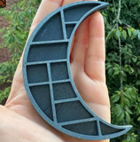 2.6 Inch Mini Blue Moon Shape Rock Specimen Storage Box Crystal Mineral Display Case Gemstone Rock Organizer Holder In Australia - Darrahopens
