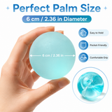 Clear Green Coconut Oil Stress Ball, Slow Rising Non-Sticky Squishy Squeeze Ball, Soft Sensory Fidget Toy for Stress Relief, Relaxation and Focus
