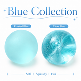 Frosted Green Coconut Oil Stress Ball, Slow Rising Non-Sticky Squishy Squeeze Ball, Soft Sensory Fidget Toy for Stress Relief, Relaxation and Focus
