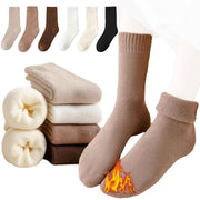 10 Pairs White Thermal Mid-Calf Socks Thermal Mid-Calf Socks - Thick Fleece Lined Winter Socks, Heat Retention Cotton Socks for Men & Women, Cold Weather Cozy Wear In Australia - Darrahopens