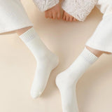 10 Pairs Coffee Thermal Mid-Calf Socks Thermal Mid-Calf Socks - Thick Fleece Lined Winter Socks, Heat Retention Cotton Socks for Men & Women, Cold Weather Cozy Wear