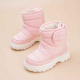 Toddler Boy Girl Anti Slip Warm Winter Boots pink AU8 Size for Outdoor Walking Snow Sport Trekking In Australia - Darrahopens