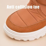 Toddler Boy Girl Anti Slip Warm Winter Boots Brown AU5 Size for Outdoor Walking Snow Sport Trekking