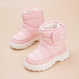 Toddler Boy Girl Anti Slip Warm Winter Boots Brown AU5 Size for Outdoor Walking Snow Sport Trekking