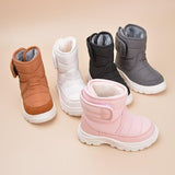 Toddler Boy Girl Anti Slip Warm Winter Boots Brown AU8 Size for Outdoor Walking Snow Sport Trekking
