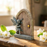 Whimsical Fairy Door Garden Statue Enchanting Outdoor & Indoor Decor for Flower Beds, Patios, Lawns, and Fairy Gardens