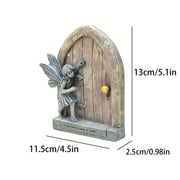 Whimsical Fairy Door Garden Statue Enchanting Outdoor & Indoor Decor for Flower Beds, Patios, Lawns, and Fairy Gardens
