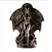 Lilith Inanna Goddess Statue - Gothic Resin Figurine, Halloween Home Decor