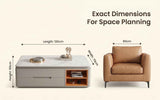 Chinese Light Luxury Minimalist 12mm Sintered Stone Coffee Table