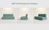Nordic Minimalist Outdoor 2-Seater Fabric Sofa