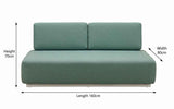 Nordic Minimalist Outdoor 2-Seater Fabric Sofa
