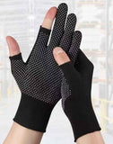 10-Pairs Nylon Work Gloves-Black Full Finger