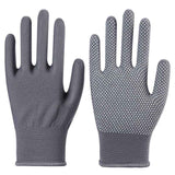 10-Pairs Nylon Work Gloves-Gray Full Finger