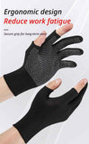 10-Pairs Nylon Work Gloves-Gray Full Finger