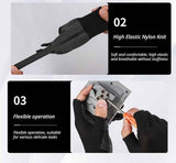 10-Pairs Nylon Work Gloves-Gray Half Finger