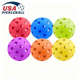15-Pack 72mm Orange Pickleballs 26-Holes