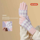 2-Pack Women Warm Touchscreen Knitted Gloves-NT30107 Beige