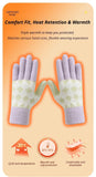 2-Pack Women Warm Touchscreen Knitted Gloves-NT30107 Beige
