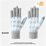 2-Pack Women Warm Touchscreen Knitted Gloves-NT30107 Light-Gray