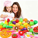 22-Piece Fruit And Veggie Cutting Toy Set With Pizza (Random Assorted)