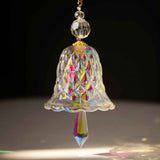 2Pcs Mixed Colorful & Transparent Crystal Glass Wind Chimes
