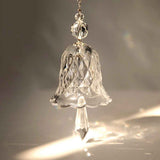 2Pcs Mixed Colorful & Transparent Crystal Glass Wind Chimes