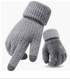 3-Pairs Double Layer Chenille Gray