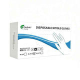300Pcs Heavy-Duty Black Disposable Nitrile Gloves-Medium