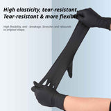 300Pcs Heavy-Duty Black Disposable Nitrile Gloves-Medium