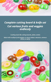31-Piece Fruit And Veggie Cutting Toy Set With Pizza (Random Assorted)