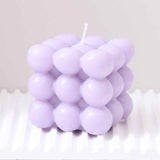 3Pcs Purple Rubik's Cube Scented Candle Home Decor Ornaments