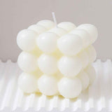 3Pcs White Rubik's Cube Scented Candle Home Decor Ornaments