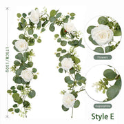 Artificial Eucalyptus Vine white