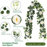 Artificial Eucalyptus Vine white