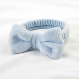 Autumn/Winter Plush Bow Headband Milky White
