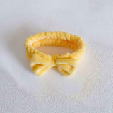 Autumn/Winter Plush Bow Headband Milky White