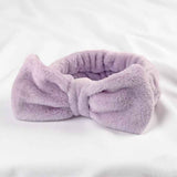 Autumn/Winter Plush Bow Headband Milky White