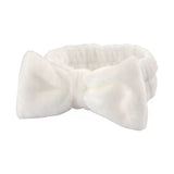 Autumn/Winter Plush Bow Headband Navy Blue